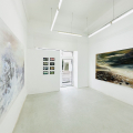 Ausstellungsansicht Leises Rauschen - Malerei von Kathrin Rank