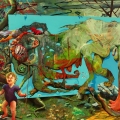 Ach-wenns-mich-doch...-240-x-290-cm-Acryl-auf-Nessel