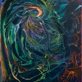 ARTAe 2019.  Arno Bojak, Höhrath-Down-240-x-200-cm-Acryl-auf-Nessel2018