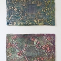 Enrico Niemann, Myceli II., III., 2020, je 36 x 60 cm