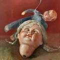 Gudrun Brüne - Stilleben mit Elsis Kopf